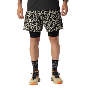 Shorts de sport 2-en-1 personnalisés pour hommes, double couche, avec doublure de compression intégrée, tissu à séchage rapide – Vente en gros - Product Image 1