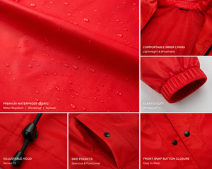 Custom Logo Waterproof Long <b>Rain</b> <b>Coat</b> Hooded PVC/PU Windproof Outdoor Fishing Workwear Unisex All Seasons <b>Rain</b> Poncho - Product Image 5