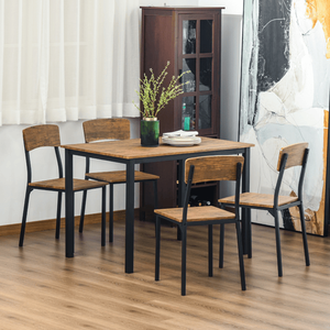 Ensemble de salle à manger élégant : table et chaises pour des repas confortables - Product Image 1