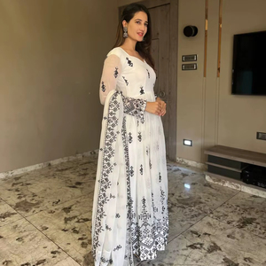 Vêtements indiens et pakistanais vêtements islamiques femmes musulmanes décontracté cousu pelouse costume Boutique pakistanaise mode trois pièces robe - Product Image 1