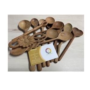 Vietnam cuillères en bois foncé naturel fourchette couverts ustensiles utilisation pour la fête de mariage maison cuisine ustensiles de cuisine café vin ensemble - Product Image 5