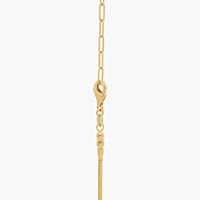 Collier de luxe pour femme avec diamant de laboratoire rond taille brillant 2 CTW serti clos en or jaune