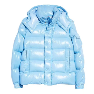 Veste matelassée unisexe personnalisée avec logo, imperméable, coupe-vent, à capuche, avec fermeture éclair, rembourrée en coton, pour le printemps, style formel - Product Image 1