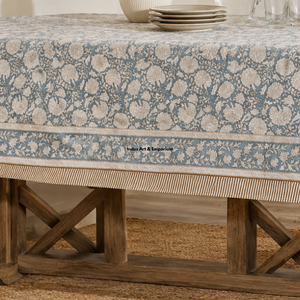 Indian Handmade Premium Quality Eco-friendly Floral Pattern Cotton <b>Table</b> <b>Cover</b> Modern Style for Wedding Use - Product Image 6