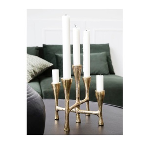 Decorative Metal Candle Holder with Intricate Cutwork Design for Festive Decor Tabletop Glow Home Accent Lighting - Product Image 1