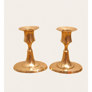 Luxury Antique Gold <b>Brass</b> Candle <b>Holder</b> Set - Elegant Vintage Taper <b>Candlestick</b> Stands for Wedding Table Centerpiece On Sale - Product Image 1