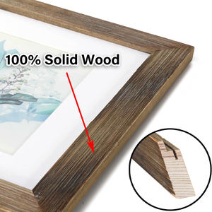 Cadre photo classique en bois de manguier massif, cadre photo en bois de manguier massif antique, artisanal, rustique, vintage, décoration de table - Product Image 6