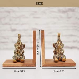 Porte-livres en aluminium doré poli, écologiques, uniques et artistiques, de forme créative pour la décoration intérieure design. - Product Image 5