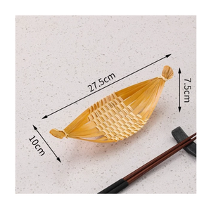 Traditional Vietnamese <b>Bamboo</b> <b>Basket</b> Tray Handmade Round Serving Accessory For Rice Dishes Fruits Snacks Restaurants - Product Image 2