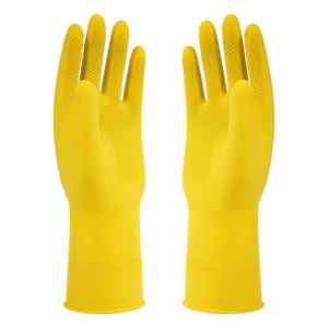 Gants en caoutchouc longs imperméables et protecteurs, idéaux pour les services d'entretien ménager - Product Image 2