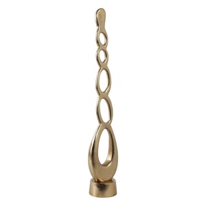Contemporary Gold Plated Abstract Sculpture Artistic Tabletop <b>Decor</b> for Living Room Irregular Shape Handmade Design - Product Image 3