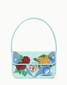 Bolso de Hombro Artesanal con Cuentas, Tipo Clutch Cuadrado, Diseño Cóctel de Limón, Ligero, con Cierre de Cremallera, para Uso Diario, para Mujer - Product Image 2