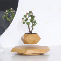 Décoration d'intérieur moderne et simple Pot de fleur flottant à lévitation magnétique rotatif Meilleur cadeau pour les amoureux des anniversaires de mariage Jardinières intelligentes