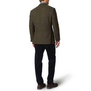 Veste Kilt en Tweed Vert Argyle Sur Mesure pour Hommes, Vestes en Tweed de Laine de Haute Qualité pour Hommes avec Logo Personnalisé, Excellente Qualité - Product Image 2