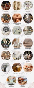 Bulk Distributor Selling Top Notch Quality Aluminum <b>Gold</b> Plated Rectangle Shape Ring Cut Work Sleeping Flower <b>Vase</b> on Sale - Product Image 6