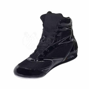 Dernière collection de chaussures de boxe professionnelles, très demandées, couleur unie, en vente, chaussures de boxe de haute qualité avec le meilleur service OEM. - Product Image 5