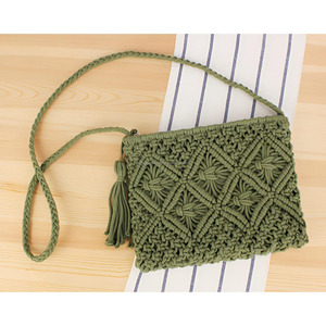 Beads Women Clutch <b>Bag</b> <b>Boho</b> Foldable Open Closure Durable up to 1L Capacity Anti-Theft Crossbody Pouch Shoulder Purse Wholesale - Product Image 5