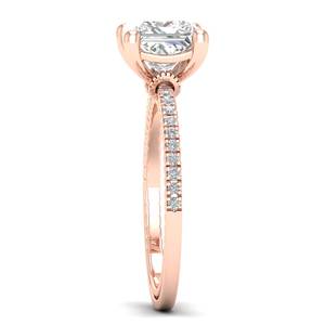 REYES – bagues de fiançailles en argent Sterling 925, faits à la main, coupe princesse, 2.14 carats, Moissanite, cadeau d'anniversaire, bijoux fins pour femmes - Product Image 3