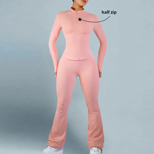 Conjuntos Deportivos de 2 Piezas para Mujer, sin Costuras, Diseño Sólido, Ropa Deportiva Transpirable para Yoga y Gimnasio - Product Image 4