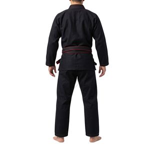 Charcoal Black Martial Arts Karate Uniform <b>Brushed</b> Fabric Medium Weight Kumite Suit Durable Dojo Training Karate Uniforms - Product Image 2