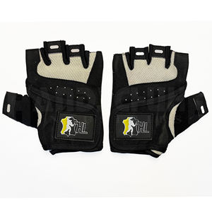Gants de musculation professionnels Tan & Blacks avec bandes de maintien robustes pour les poignets |   Poignée antidérapante de qualité supérieure pour un équipement de musculation ultime - Product Image 3