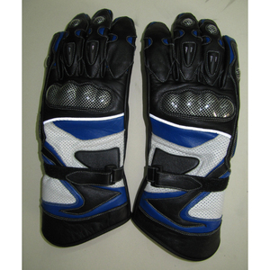 Gants de moto d'hiver personnalisés avec logo, en cuir de vachette de haute qualité, à doigts entiers, fermeture auto-agrippante, unisexe, pour la conduite de moto - Product Image 6