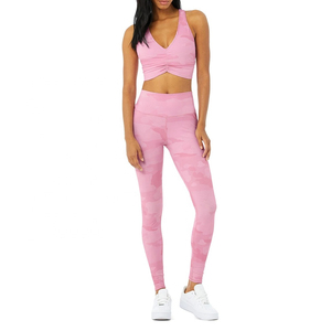 Yoga Sports Legging High Waist Athletic Pants Compression Fit Inner Pockets <b>Tummy</b> <b>Control</b> Women's Shiny Leggings Pants - Product Image 5