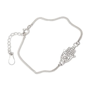 Elegant 925 Sterling Silver <b>Boho</b> Chain Link <b>Bracelet</b> Handmade Pendant <b>Bracelet</b> Anniversary Gift for Her - Product Image 5