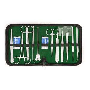 Kit de Sutura Profesional de 13 Piezas, Tijeras, Pinzas, Desincrustador, Pinzas de Presión y Otras Herramientas Quirúrgicas de Acero Inoxidable Alemán - Product Image 3
