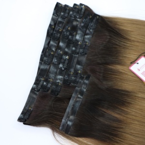 APOGROUP Hanoi Extensions de cheveux à clipser sans couture, cheveux humains vietnamiens vierges, double épaisseur, pointes pleines et épaisses, toutes couleurs, pour femmes et salons - Product Image 5