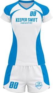 Tenue de volley-ball SpikeStorm Pro AeroSpike Elite, kit de volley-ball ThunderHit Premium, 100 % polyester, impression par sublimation intégrale - Product Image 2