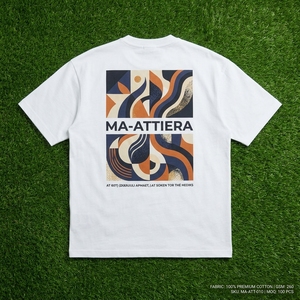 Camiseta de Hombre Blanca con Estampado Gráfico, Cuello Redondo, Manga Corta, 100% Algodón, Corte Holgado, Estilo Urbano - Product Image 6