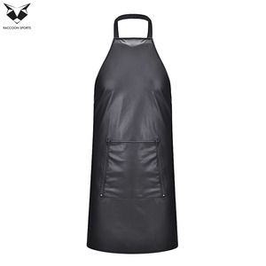 Premium Black Leather Clubwear Apron Unisex Sexy <b>Zipper</b> Pocket Nightclub Bar Waiter Stylish Party Wear Soft Durable Custom Logo - Product Image 2