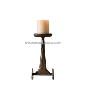 Porte-bougie en aluminium de qualité supérieure, grand support à bougie en métal, centre de table décoratif pour la maison, les mariages, les restaurants et les événements - Product Image 2