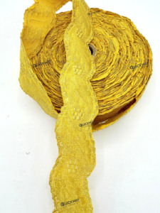 Ribete Ondulado Dorado Metálico de Lujo para Coser, Borde Decorativo de Alta Calidad - Product Image 3