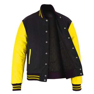 Chaqueta de exterior para hombre de alta calidad fabricada en fábrica, chaqueta universitaria de béisbol personalizada OEM, chaqueta universitaria de nuevo diseño para hombre - Product Image 2
