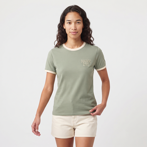Camiseta de Algodón de Cuello Redondo y Corte Regular para Mujer, de Alta Calidad, Manga Corta, Transpirable, Informal, para Verano - Product Image 1
