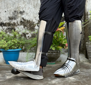 ชุดเกราะขาเหล็กยุคกลางทำมือ |   คอสเพลย์อัศวินซาบาตันส์ เกรฟส์ - Product Image 4