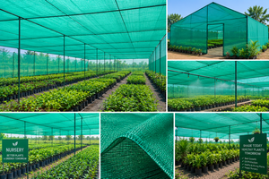 ตาข่ายบังแดดสำหรับการเกษตร HDPE ป้องกันรังสียูวี  แบบถัก รูปทรงสี่เหลี่ยมผืนผ้า สำหรับโรงเรือน สวน และลานบ้าน - Product Image 5