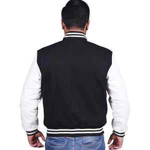 OEM Custom Winter Fleece Printed Hooded Lettermen Vintage Varsity College <b>Men</b> University Letterman Bomber <b>Jacket</b> - Product Image 5