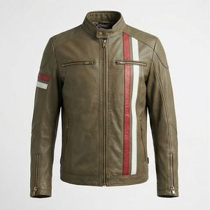 Veste de moto en cuir véritable pour homme de qualité supérieure, nouvelle arrivée, vestes de moto d'hiver, protections amovibles, personnalisables - Product Image 1