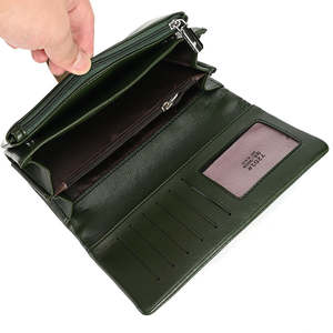 Cartera de Alta Calidad para Mujer, Cartera Larga con Cremallera de Cuero PU, Cartera de Gran Capacidad - Product Image 1