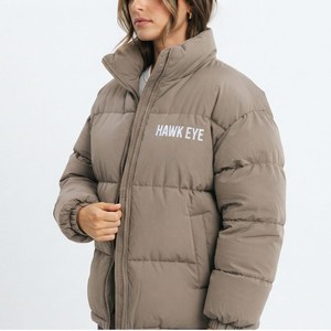 Chaqueta Acolchada para Mujer, Abrigo Casual de Invierno, Corte Regular, Cuello Alto, Ropa Exterior Cálida, Venta al Por Mayor - Product Image 5