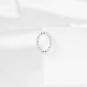 Anillo de Eternidad con Diamantes de Corte Redondo EF VVS2, 1.7 CT, Oro Blanco de 14K, Anillo de Boda Apilable, Diseño Elegante y Minimalista - Product Image 1