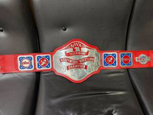 NWA <b>Television</b> Premium Custom Wrestling Championship Belt CNC Machined 6mm Metal Original Leather Strap - Product Image 5