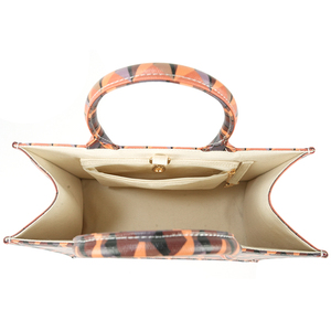 กระเป๋าโท้ทลายเรขาคณิตสำหรับผู้หญิงสุดหรู ผ้าแคนวาสเคลือบผิว ขนาดใหญ่ จุของได้เยอะ เหมาะสำหรับช้อปปิ้งและเดินทาง - Product Image 6