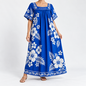 Vestidos Breezy Lounge para un Uso Cómodo, Vestido Mumu Sólido, Natural y Transpirable, Venta al por Mayor, Diseño y Estilo Personalizados, Trajes Midi - Product Image 6