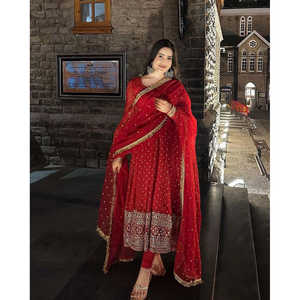 Robes de soirée de créateur Robe de soirée élégante avec bas et Dupatta - Product Image 6
