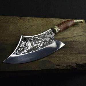 Couteaux à découper en acier Damas, vente directe d'usine, couteau à découper de cuisine en acier Damas le plus vendu avec manche en bois - Product Image 6