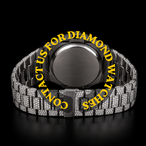 Montre Hip Hop artisanale en moissanite et diamants avec bracelet en diamants pour homme, cadran bleu, idéale pour les mariages et les soirées - Product Image 3